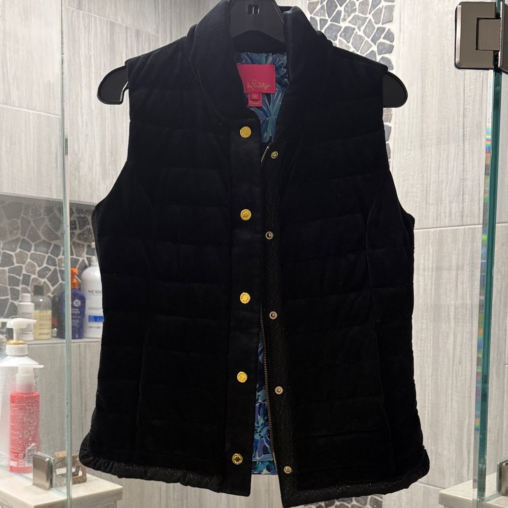 Lilly Pulitzer Illiana onyx black Vest size small